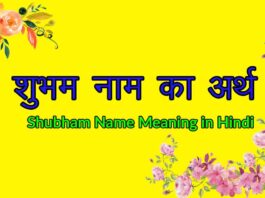 shubham meaning in hindi