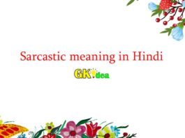 Sarcastic meaning in Hindi