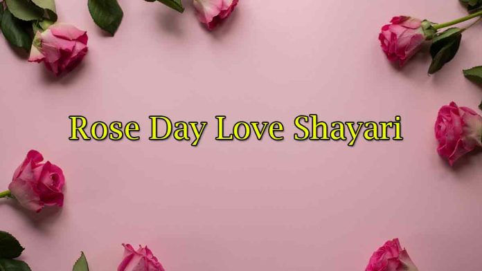 Rose Day Love Shayari